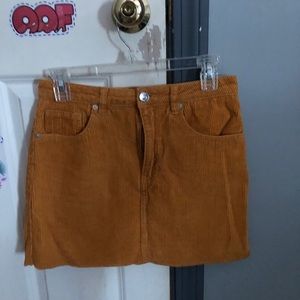 corduroy mini skirt